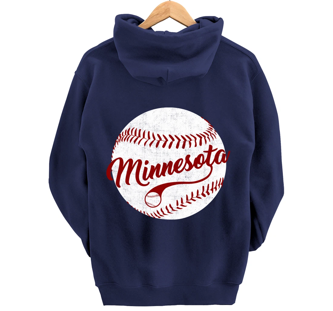 Baseball Minnesota Team Love Baseball National Pastime Men Pullover Hoodie