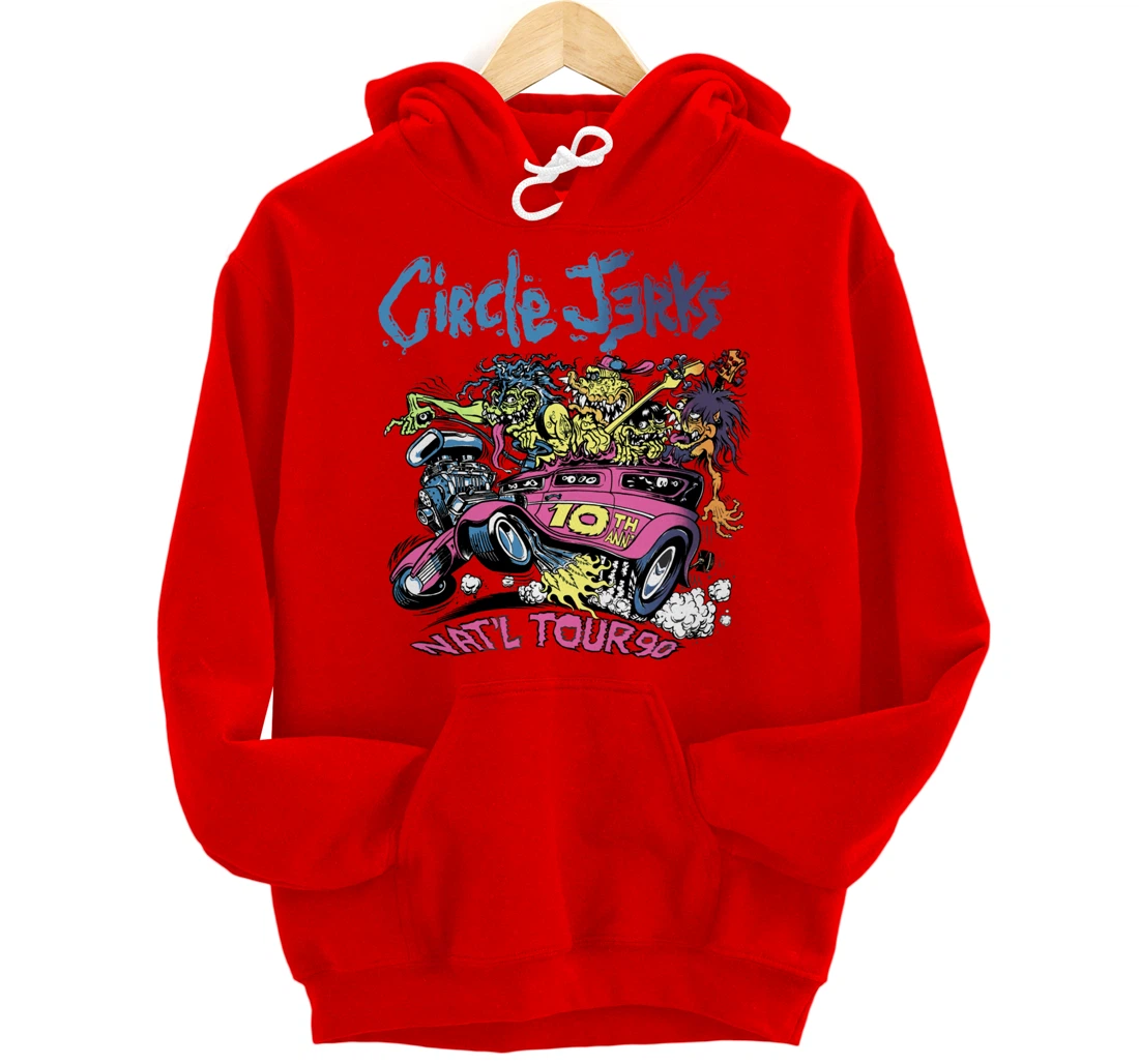Circle Jerks 91 Tour illustration Pullover Hoodie