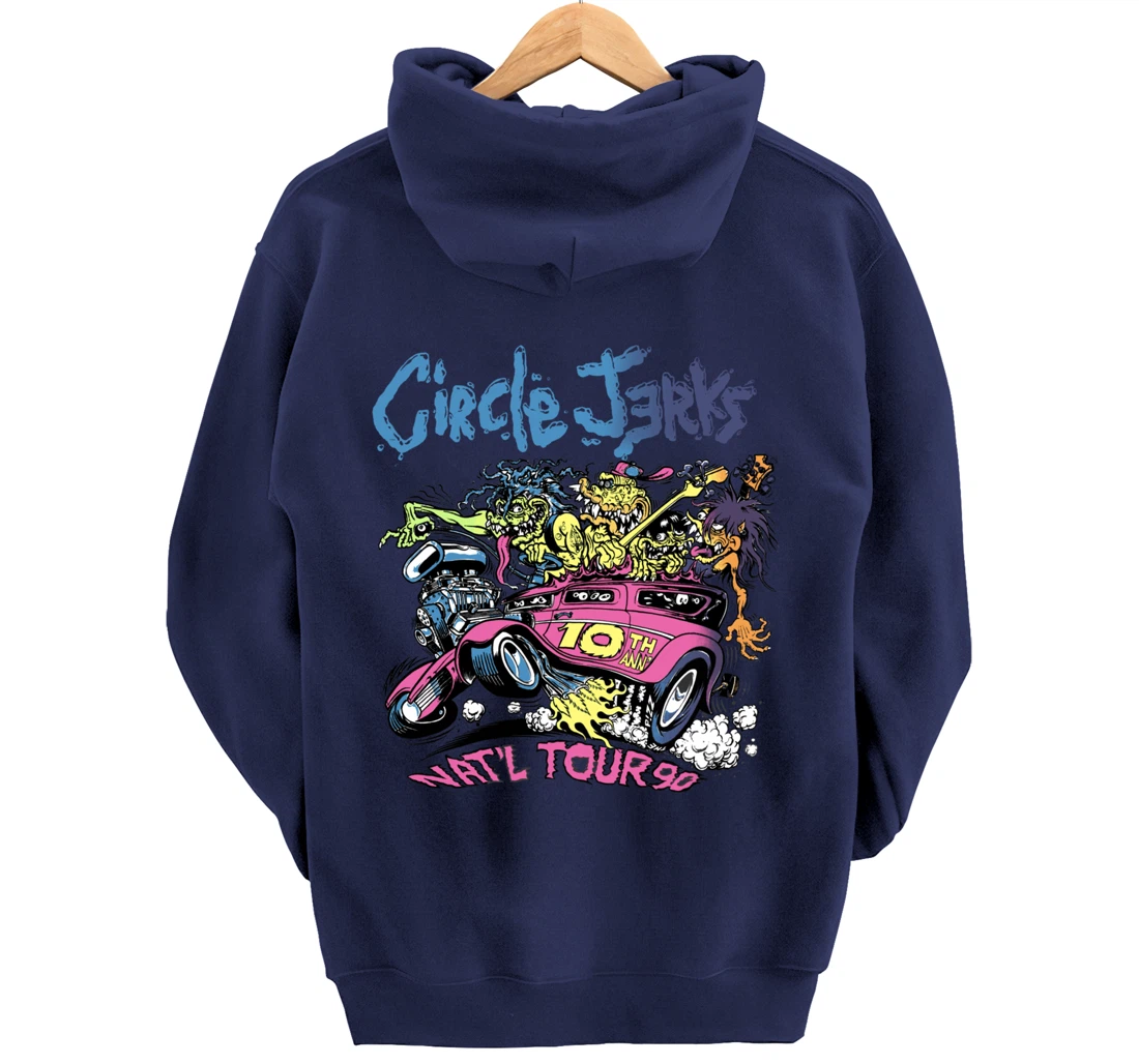 Circle Jerks 91 Tour illustration Pullover Hoodie