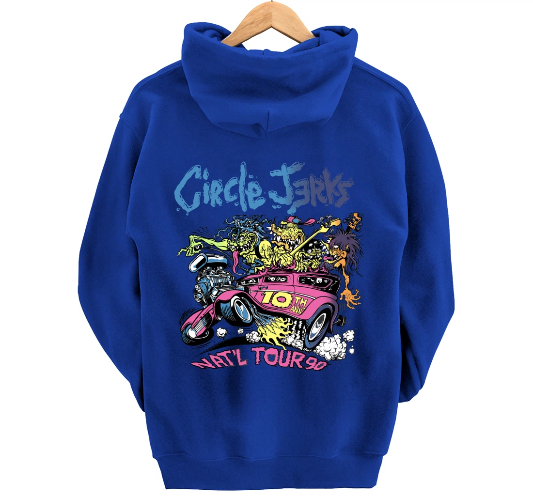 Circle Jerks 91 Tour illustration Pullover Hoodie