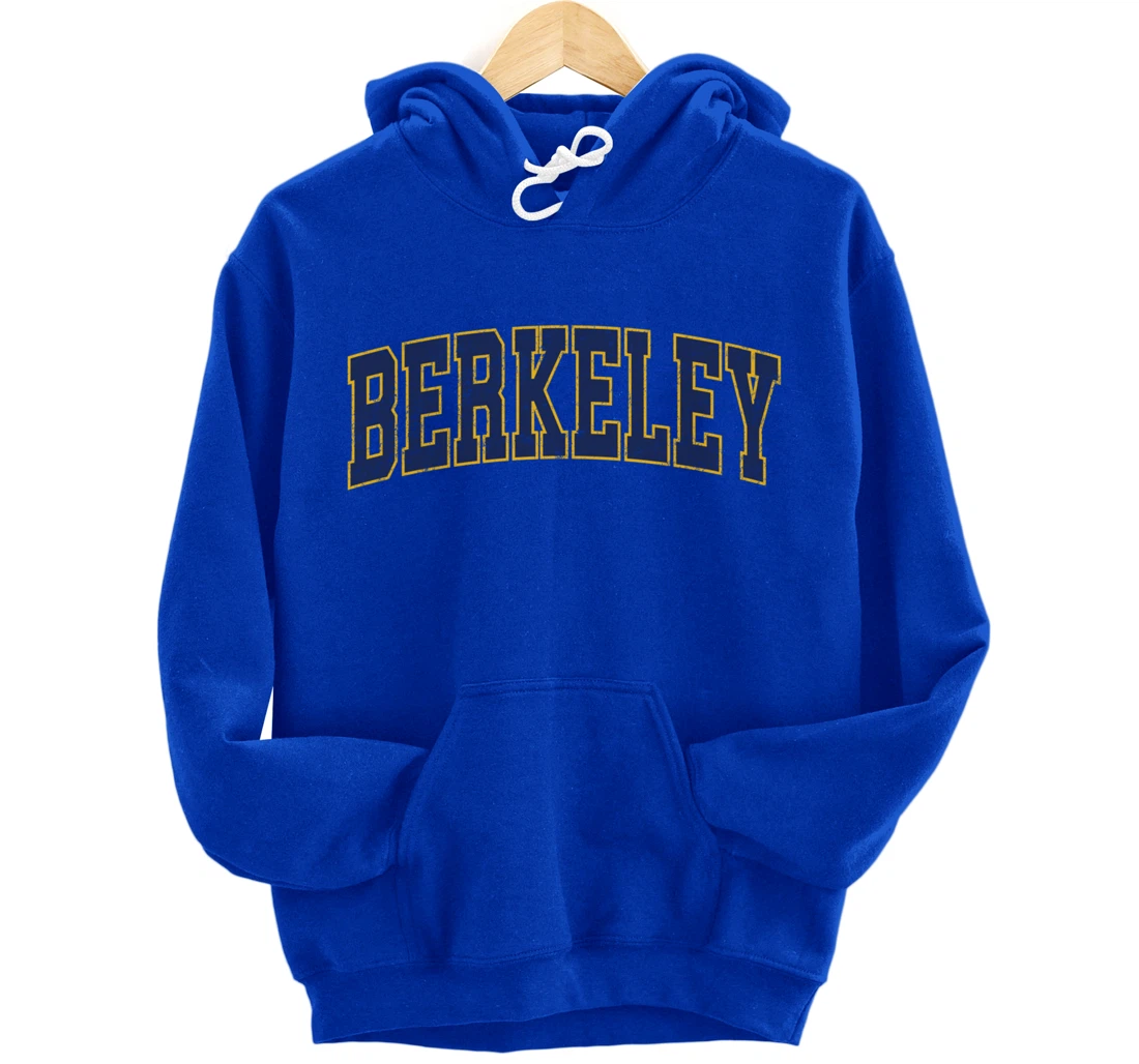 Berkeley California CA Vintage Athletic Sports Design Pullover Hoodie