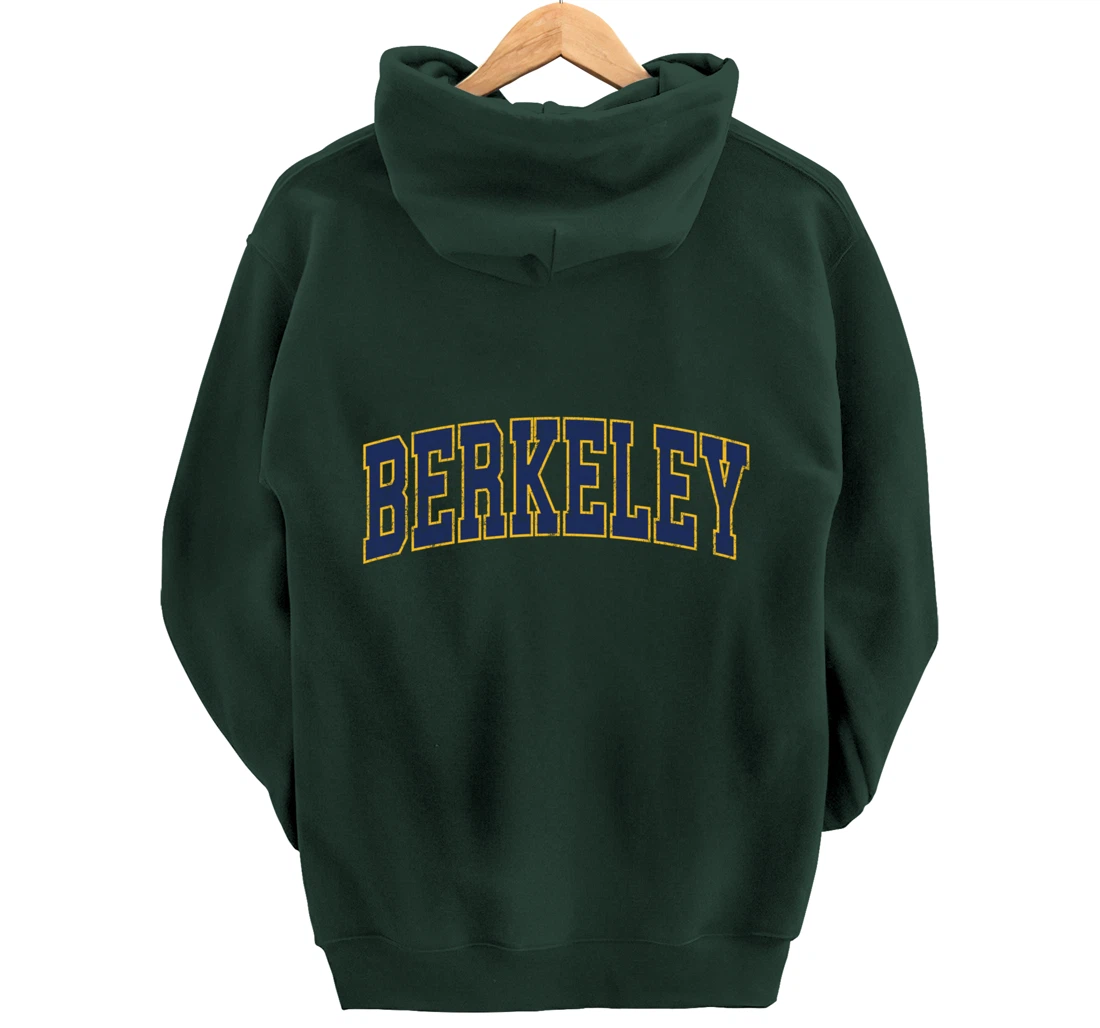 Berkeley California CA Vintage Athletic Sports Design Pullover Hoodie