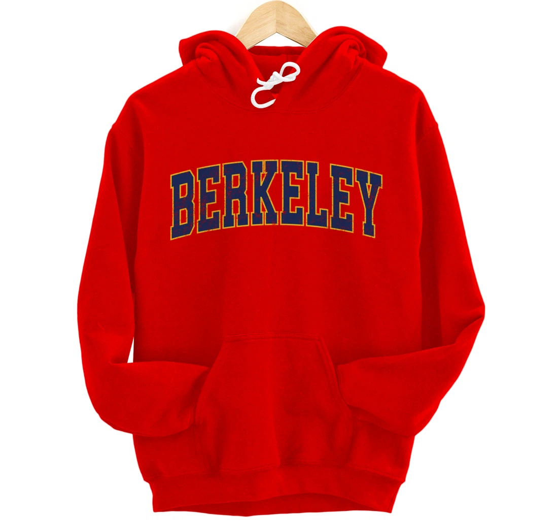 Berkeley California CA Vintage Athletic Sports Design Pullover Hoodie