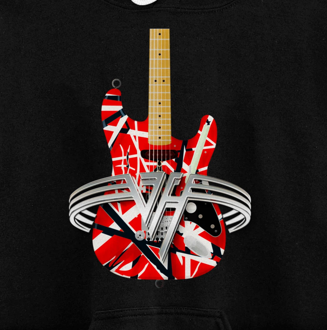 Vintage Classical Six String Electric Guitars Men, Women Pullover Hoodie