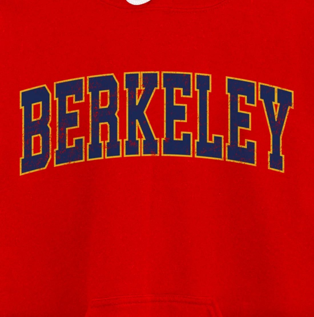 Berkeley California CA Vintage Athletic Sports Design Pullover Hoodie