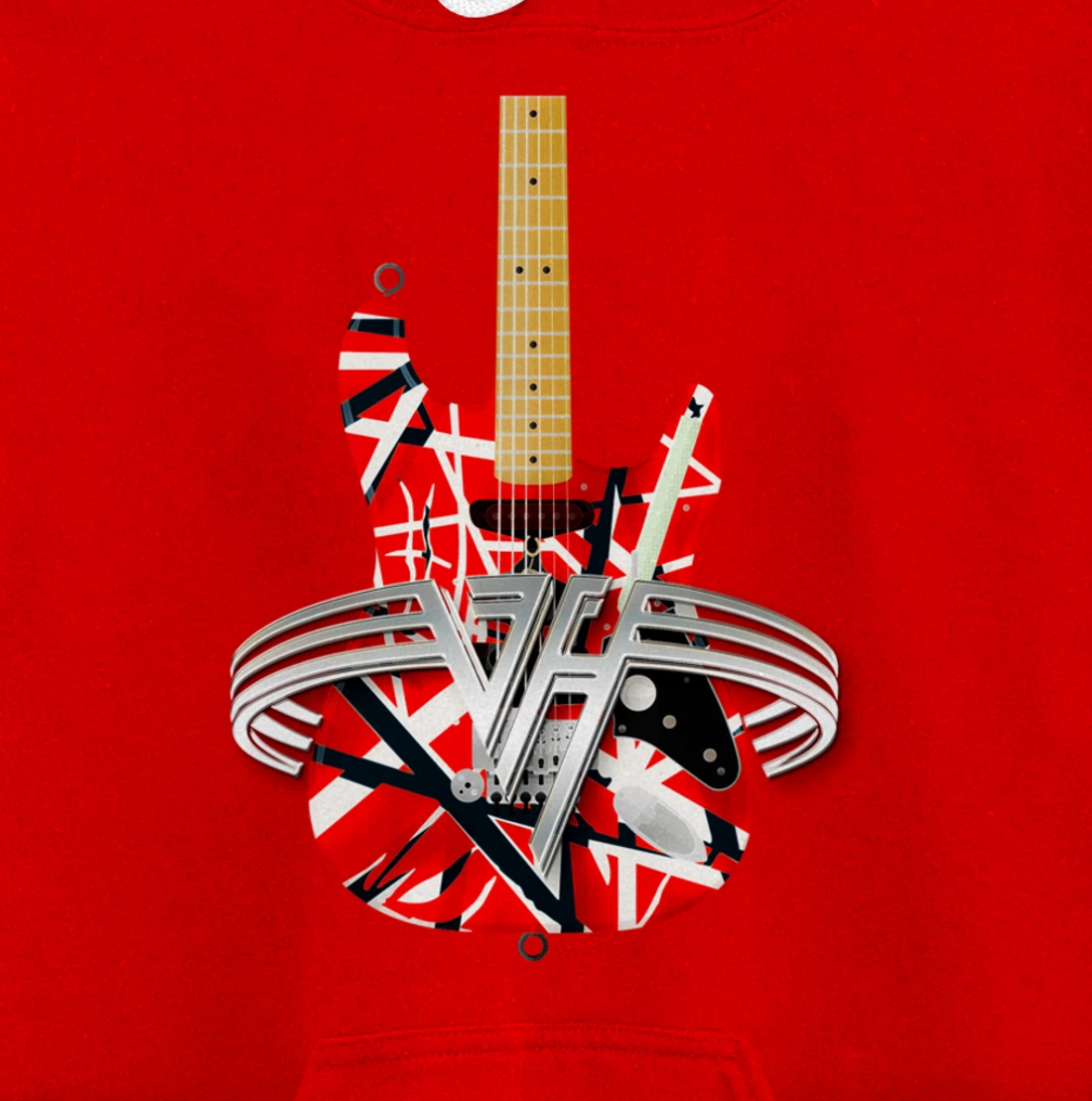 Vintage Classical Six String Electric Guitars Men, Women Pullover Hoodie