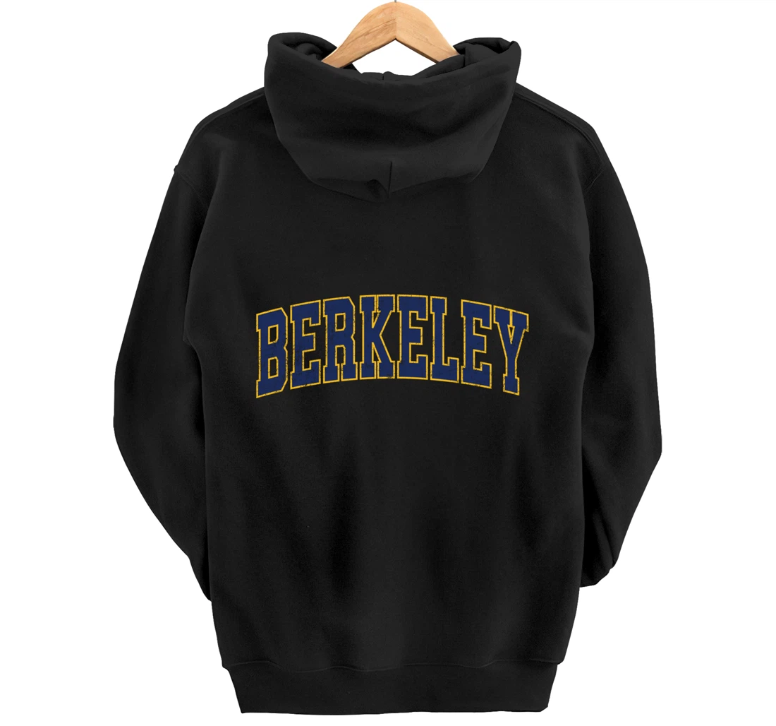 Berkeley California CA Vintage Athletic Sports Design Pullover Hoodie