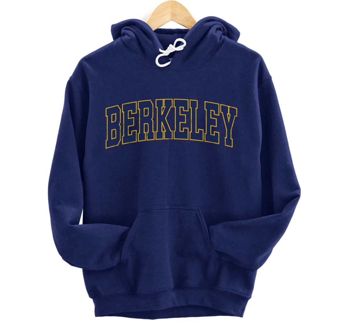 Berkeley California CA Vintage Athletic Sports Design Pullover Hoodie