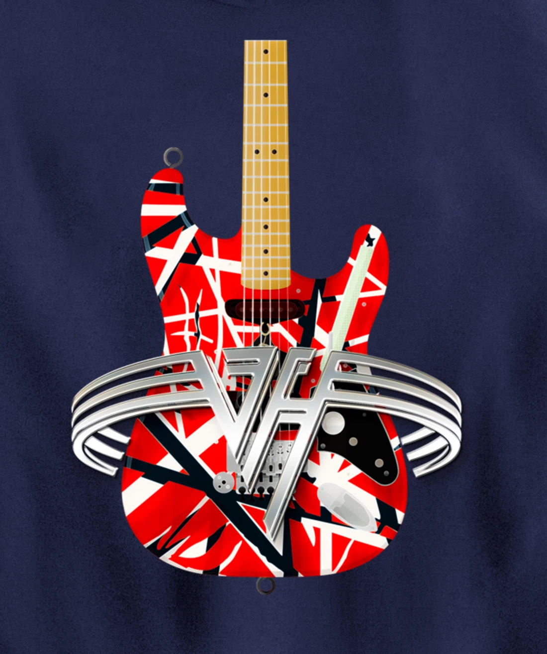 Vintage Classical Six String Electric Guitars Men, Women Pullover Hoodie