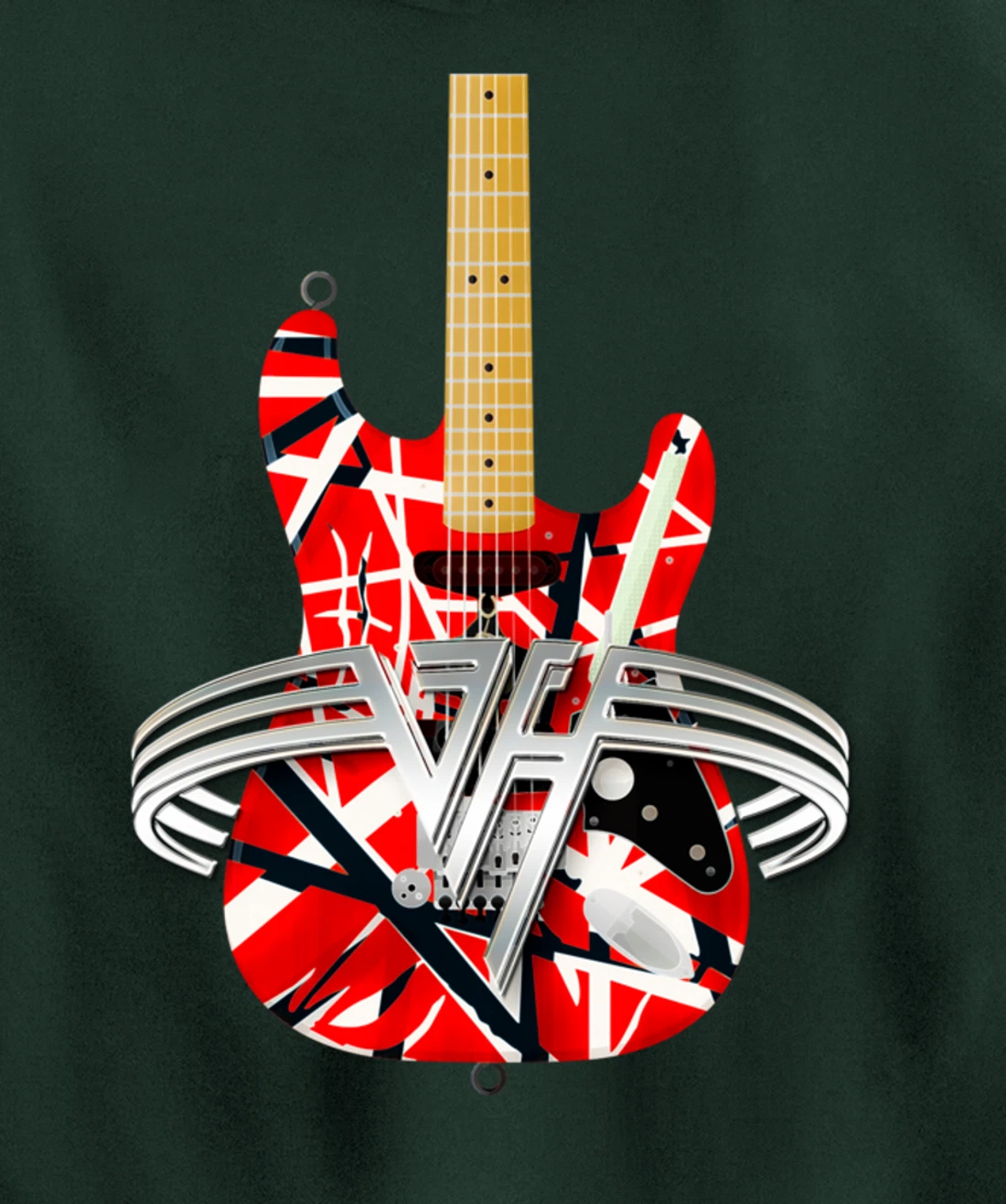 Vintage Classical Six String Electric Guitars Men, Women Pullover Hoodie