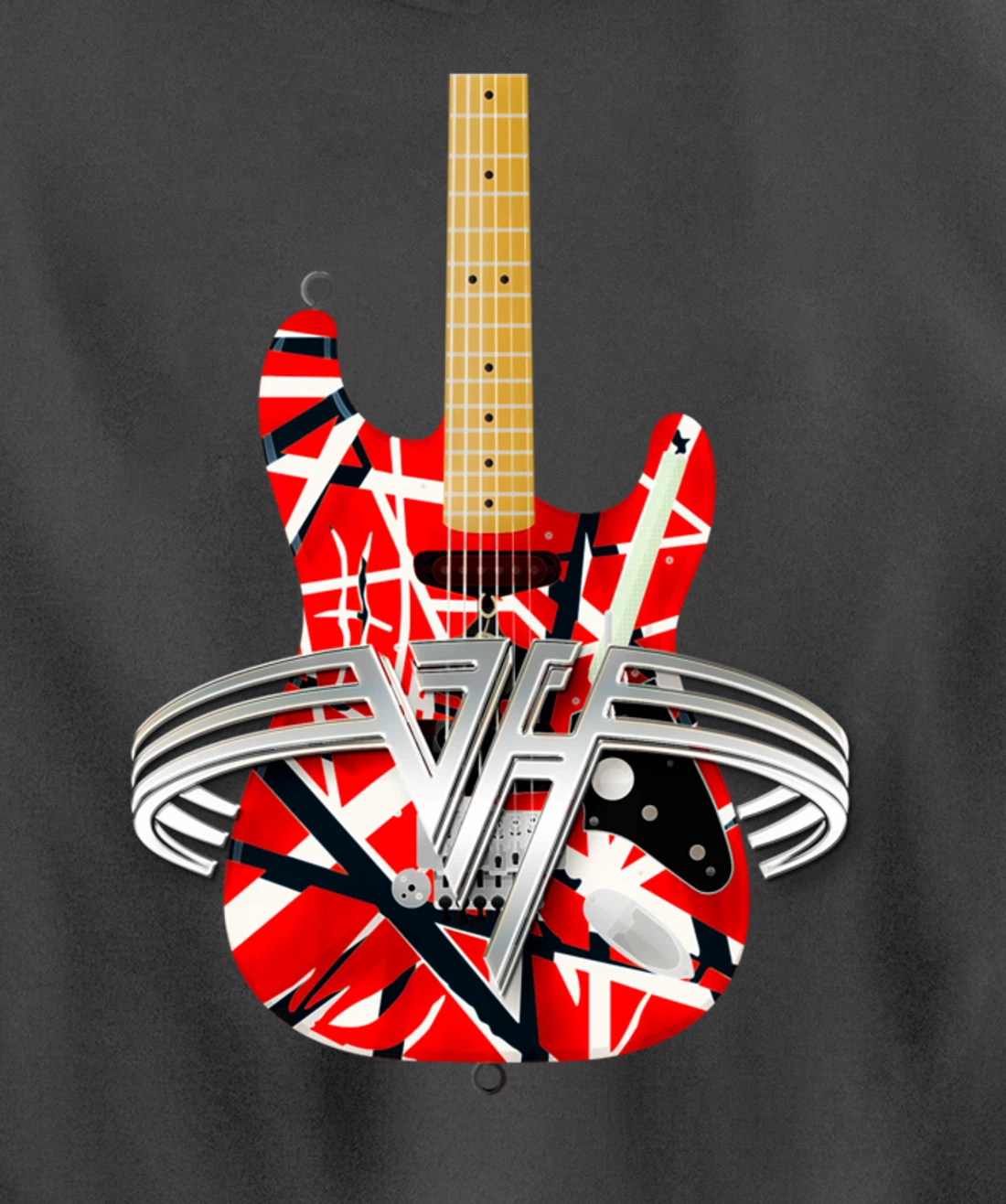 Vintage Classical Six String Electric Guitars Men, Women Pullover Hoodie