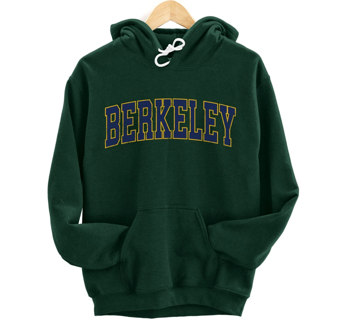 Berkeley California CA Vintage Athletic Sports Design Pullover Hoodie