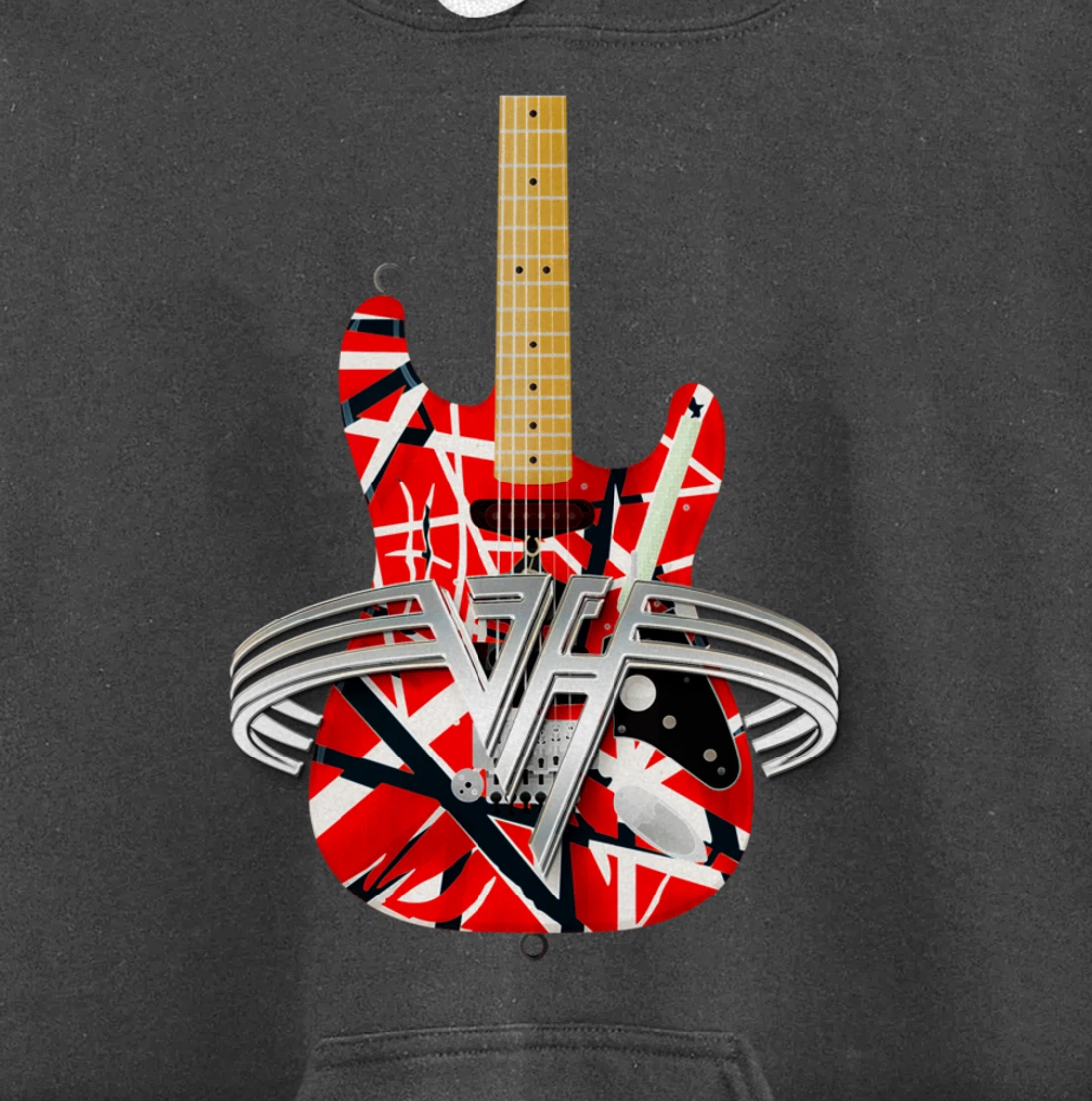 Vintage Classical Six String Electric Guitars Men, Women Pullover Hoodie