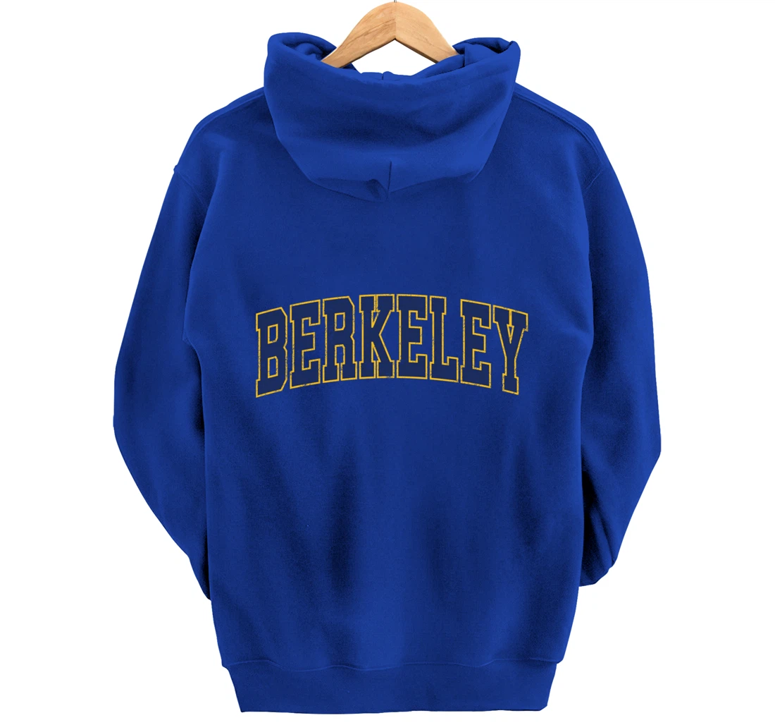 Berkeley California CA Vintage Athletic Sports Design Pullover Hoodie