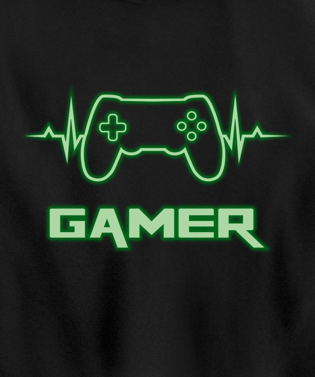 Gamer Heartbeat Video Games Graphic For Video Game Lover Pullover Hoodie