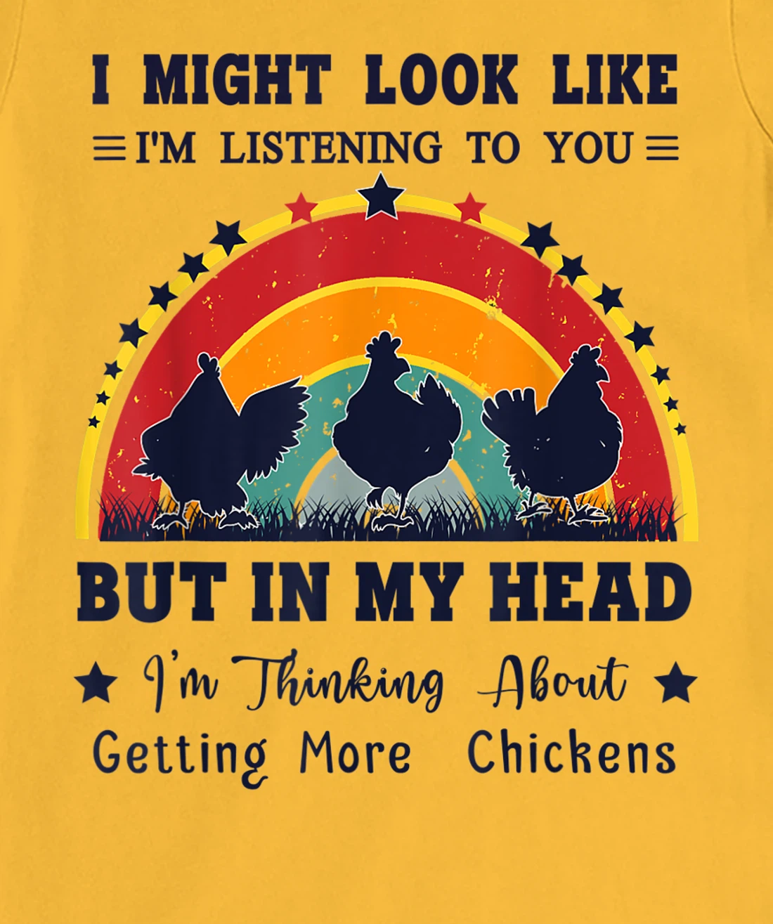 Womens I Might Look Like I'm Listening To You - Funny Chicken T-Shirt, Women T-Shirt