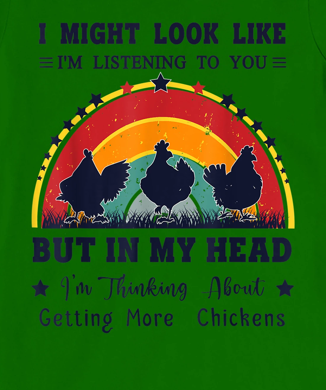 Womens I Might Look Like I'm Listening To You - Funny Chicken T-Shirt, Women T-Shirt