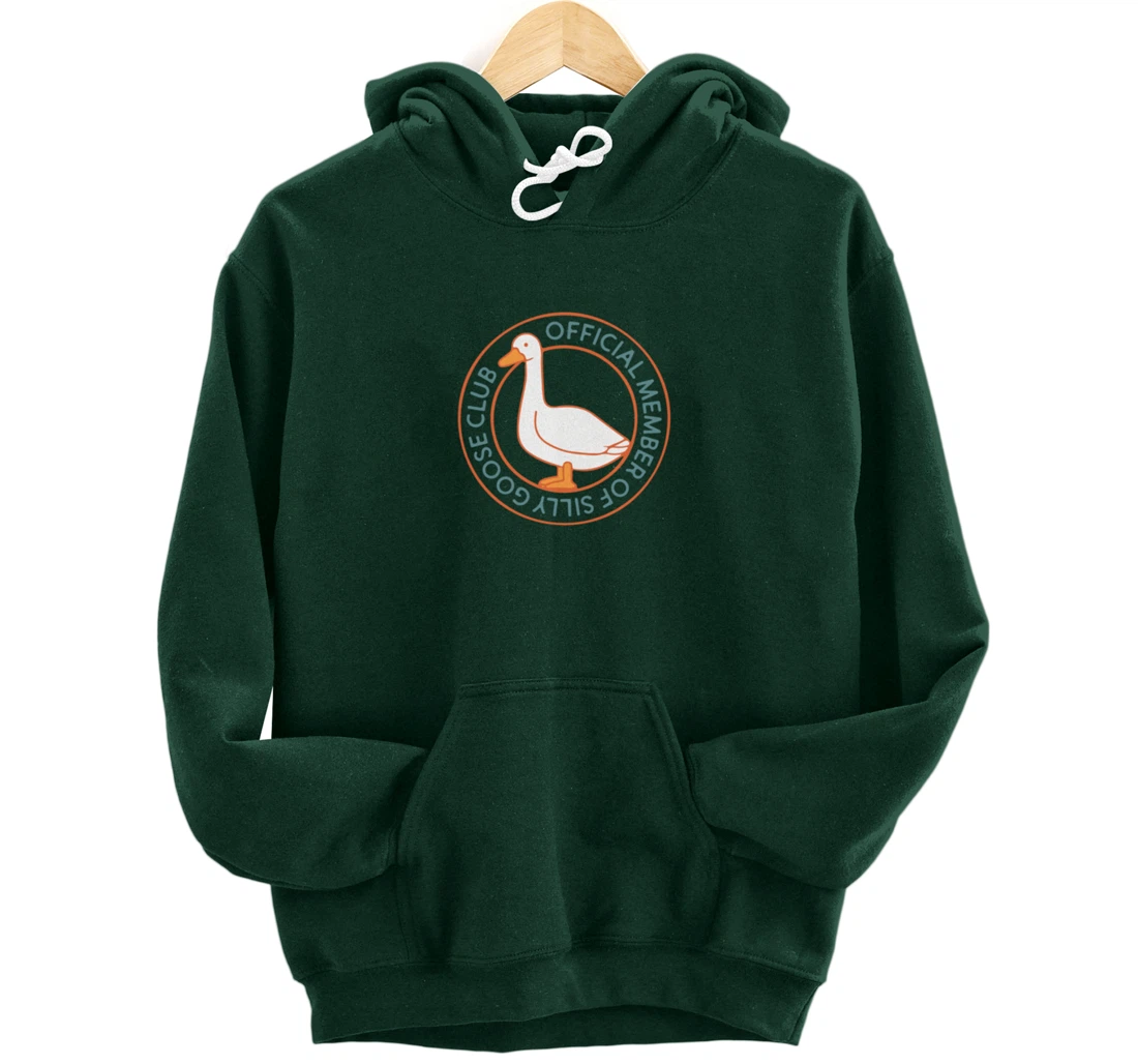 Funny Silly Goose Club Smile Face Silly Goose Meme Clothing Pullover Hoodie