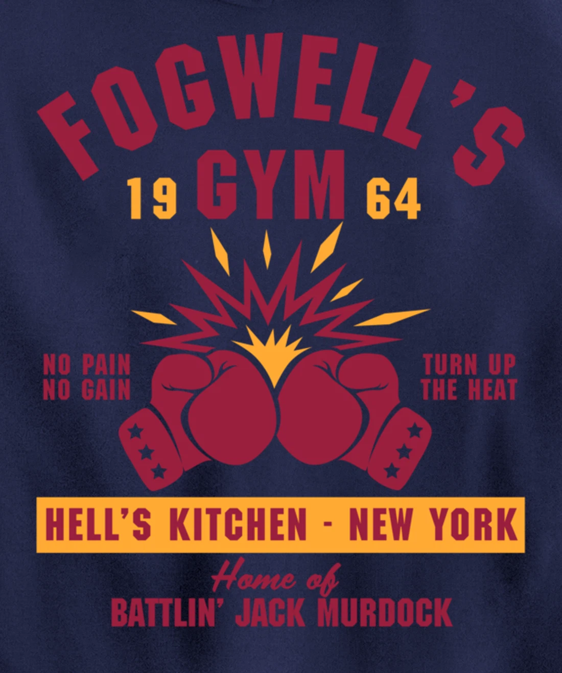 Fogwell's Gym - Hells Kitchen New York Pullover Hoodie