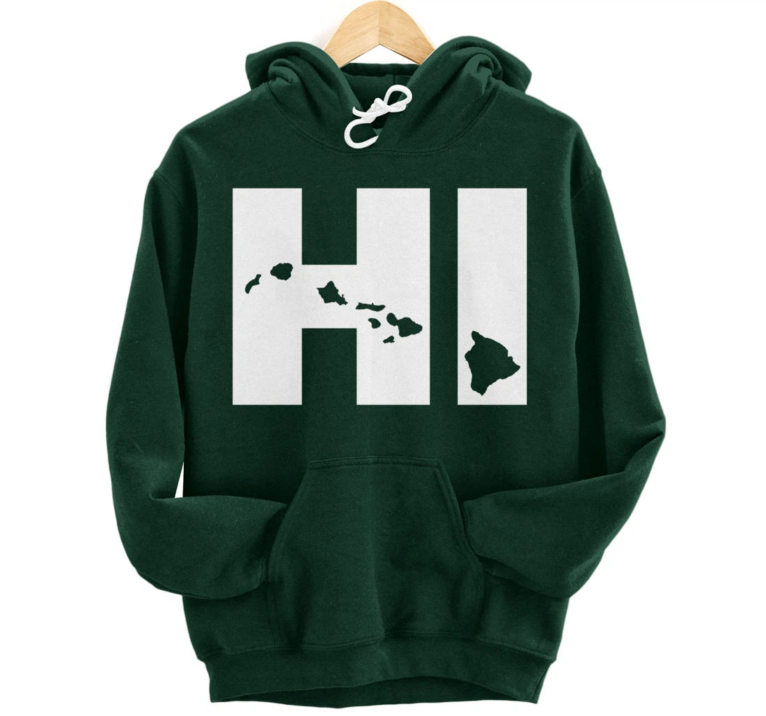 HI Hawaii map Hoodie Pullover Hoodie