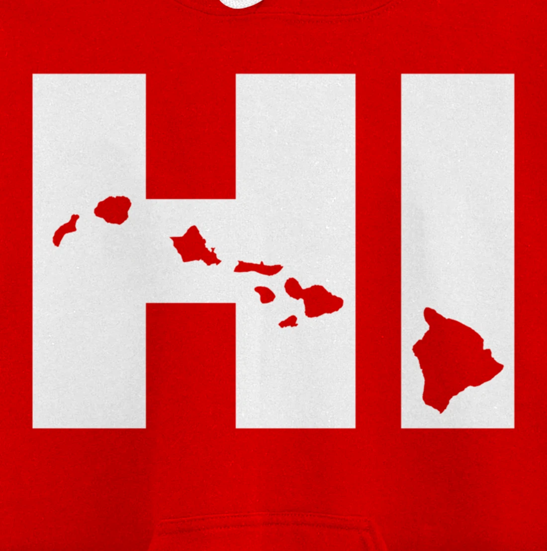 HI Hawaii map Hoodie Pullover Hoodie