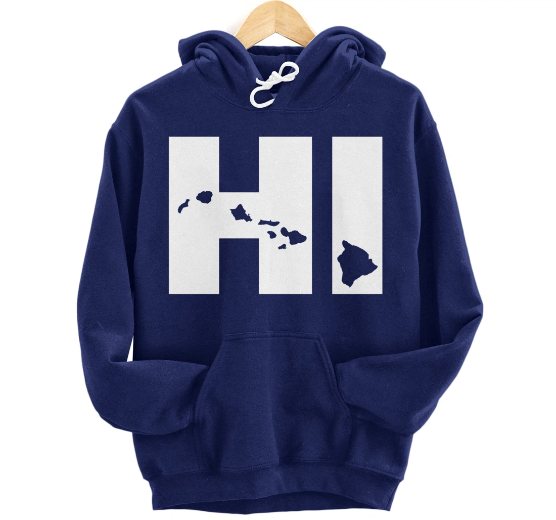 HI Hawaii map Hoodie Pullover Hoodie