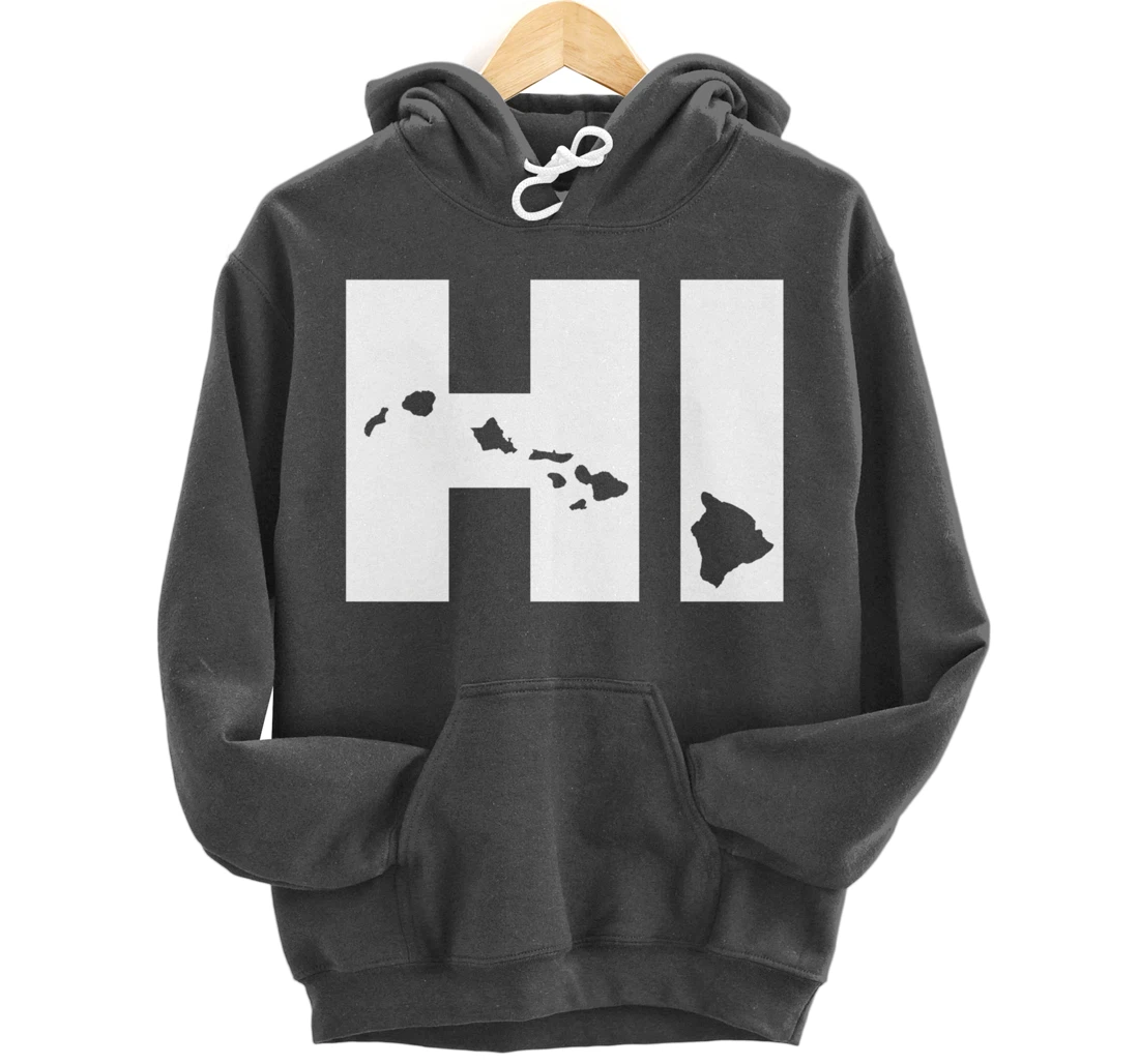 HI Hawaii map Hoodie Pullover Hoodie