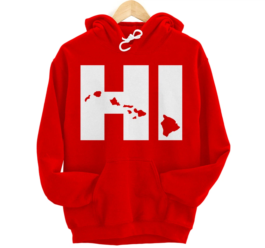 HI Hawaii map Hoodie Pullover Hoodie