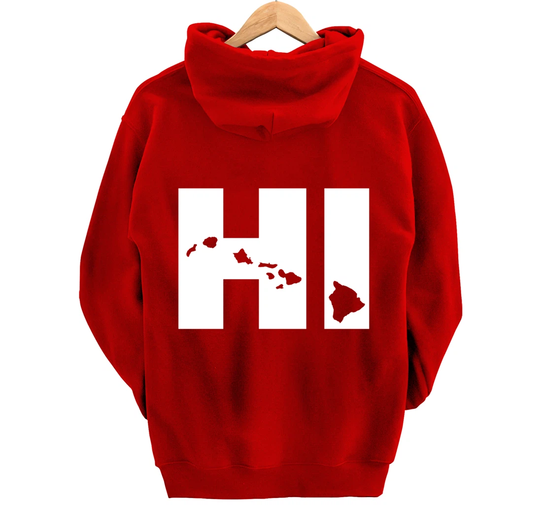 HI Hawaii map Hoodie Pullover Hoodie