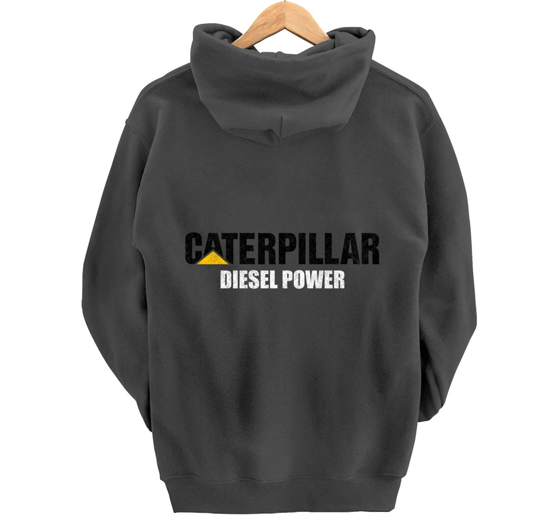 Excavator Driver Construction Machinery CAT Excavator I Love Diesel Power Pullover Hoodie