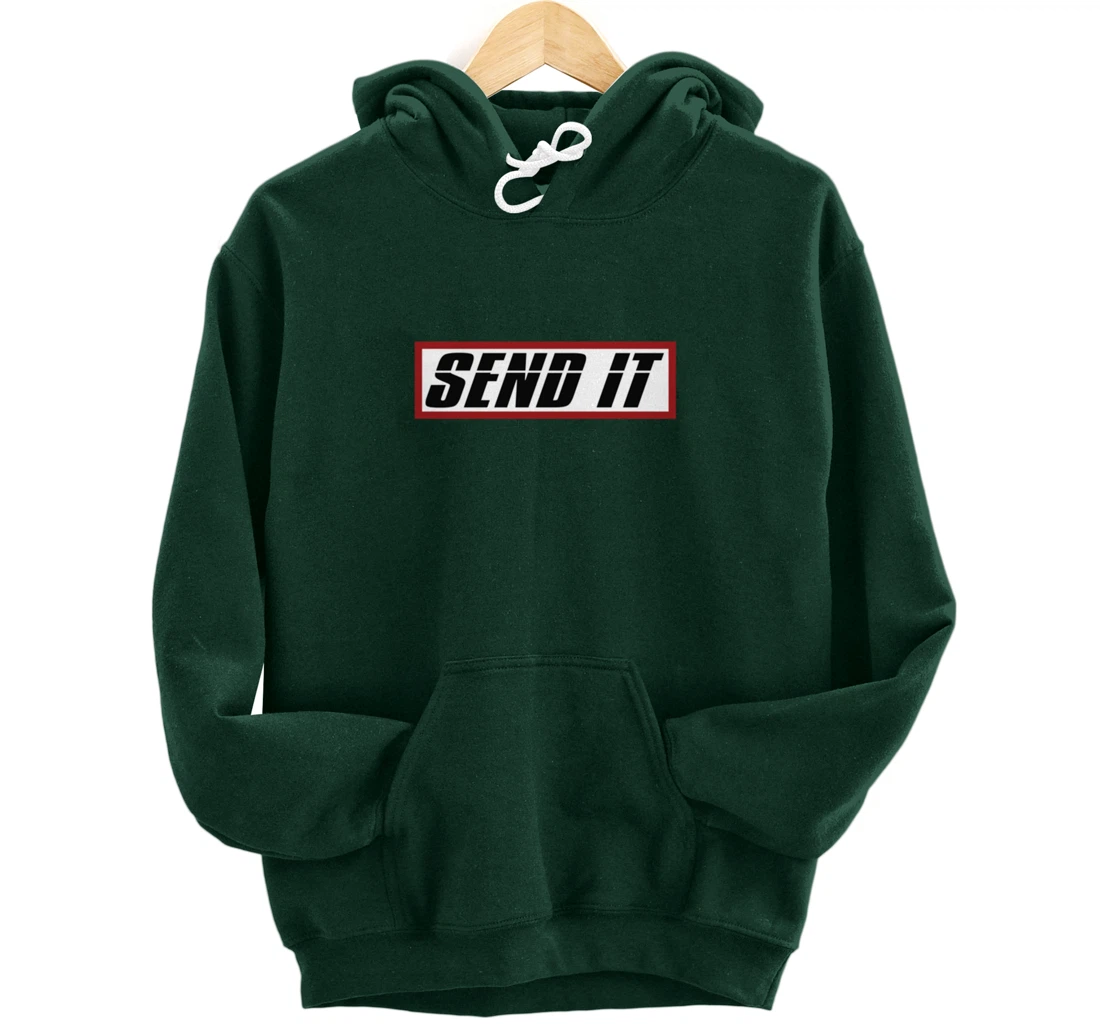 Send It Hoodie Dirt Bike BMX Offroad Gift Men Pullover Hoodie
