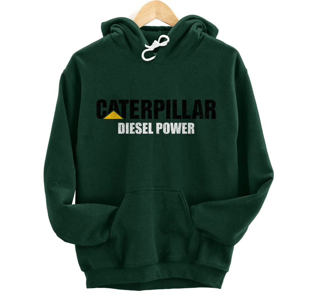 Excavator Driver Construction Machinery CAT Excavator I Love Diesel Power Pullover Hoodie