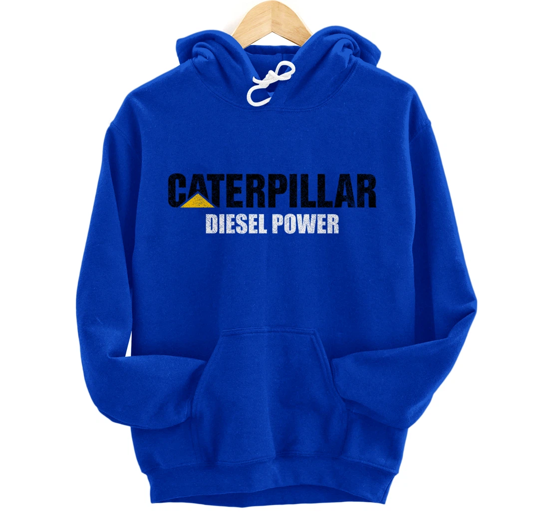 Excavator Driver Construction Machinery CAT Excavator I Love Diesel Power Pullover Hoodie