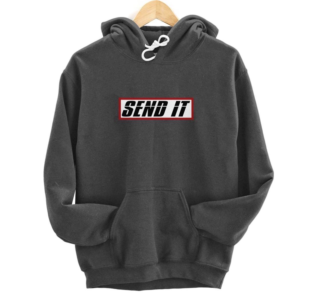 Send It Hoodie Dirt Bike BMX Offroad Gift Men Pullover Hoodie