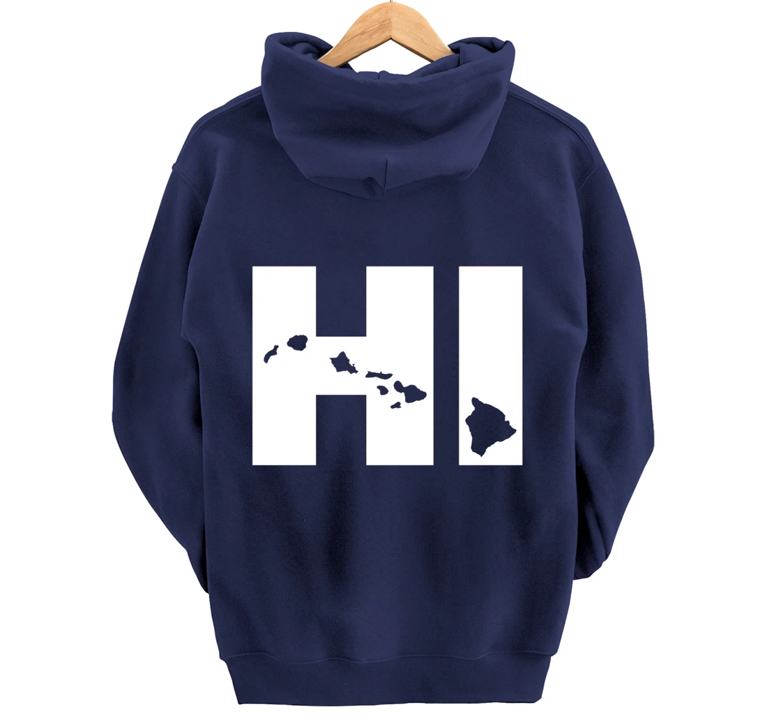 HI Hawaii map Hoodie Pullover Hoodie