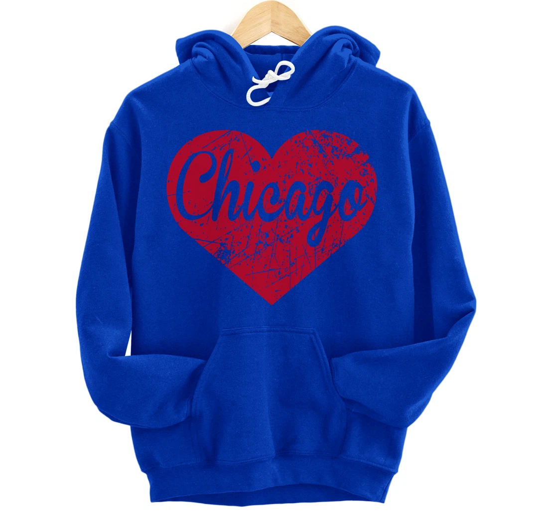 Chicago Heart Pullover Hoodie