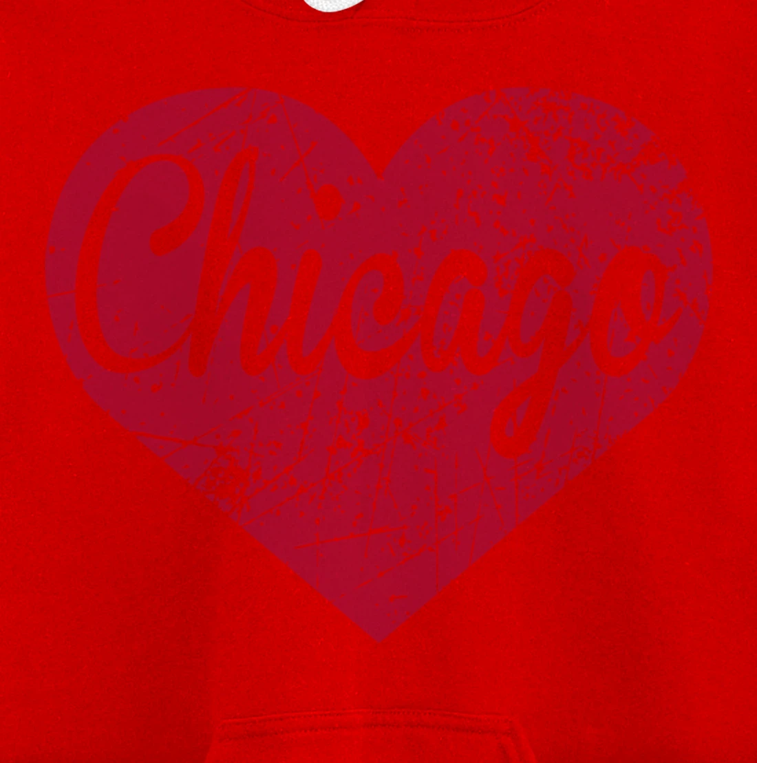 Chicago Heart Pullover Hoodie