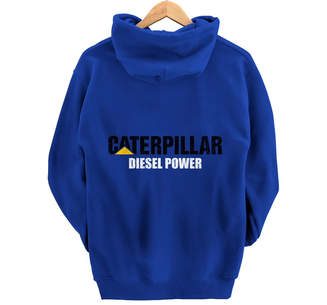 Excavator Driver Construction Machinery CAT Excavator I Love Diesel Power Pullover Hoodie