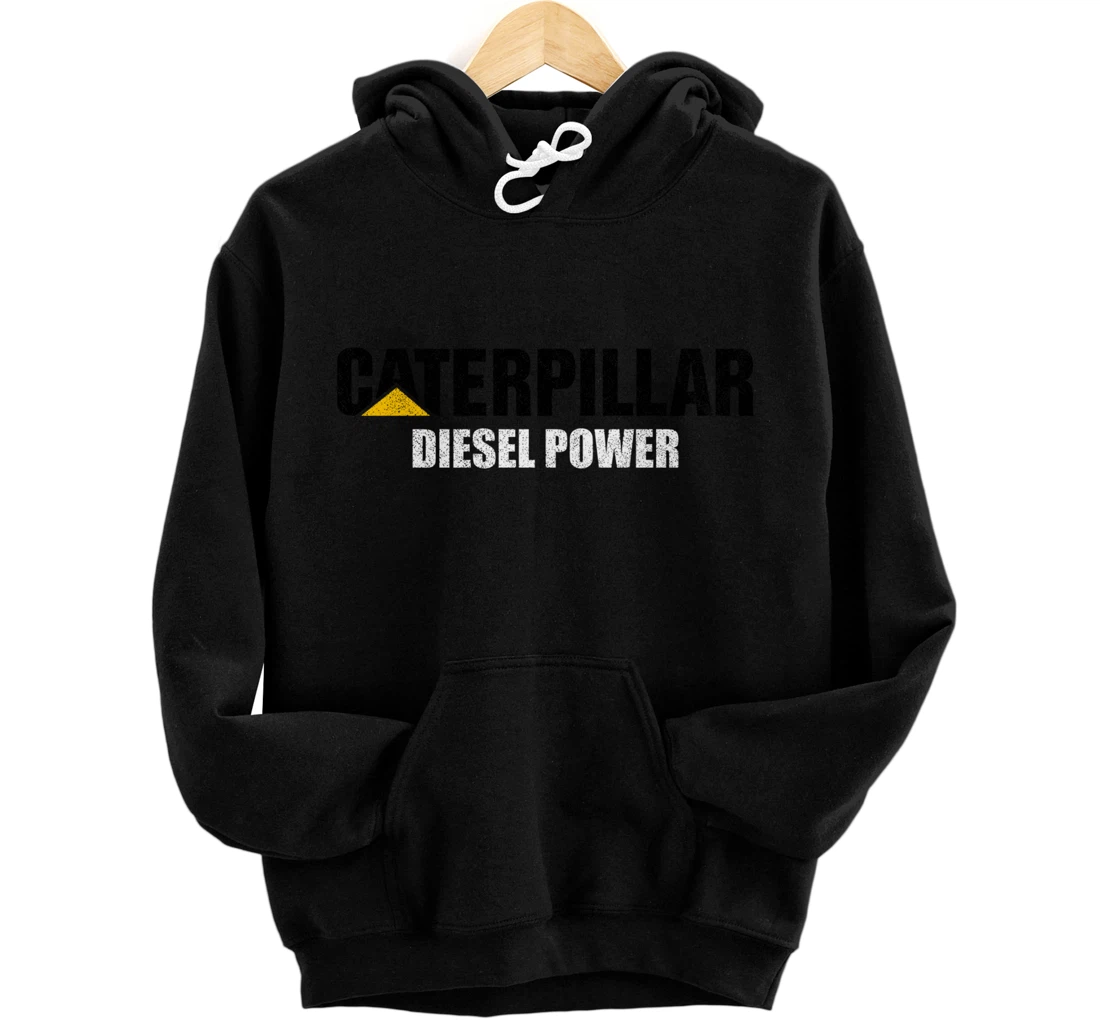 Excavator Driver Construction Machinery CAT Excavator I Love Diesel Power Pullover Hoodie