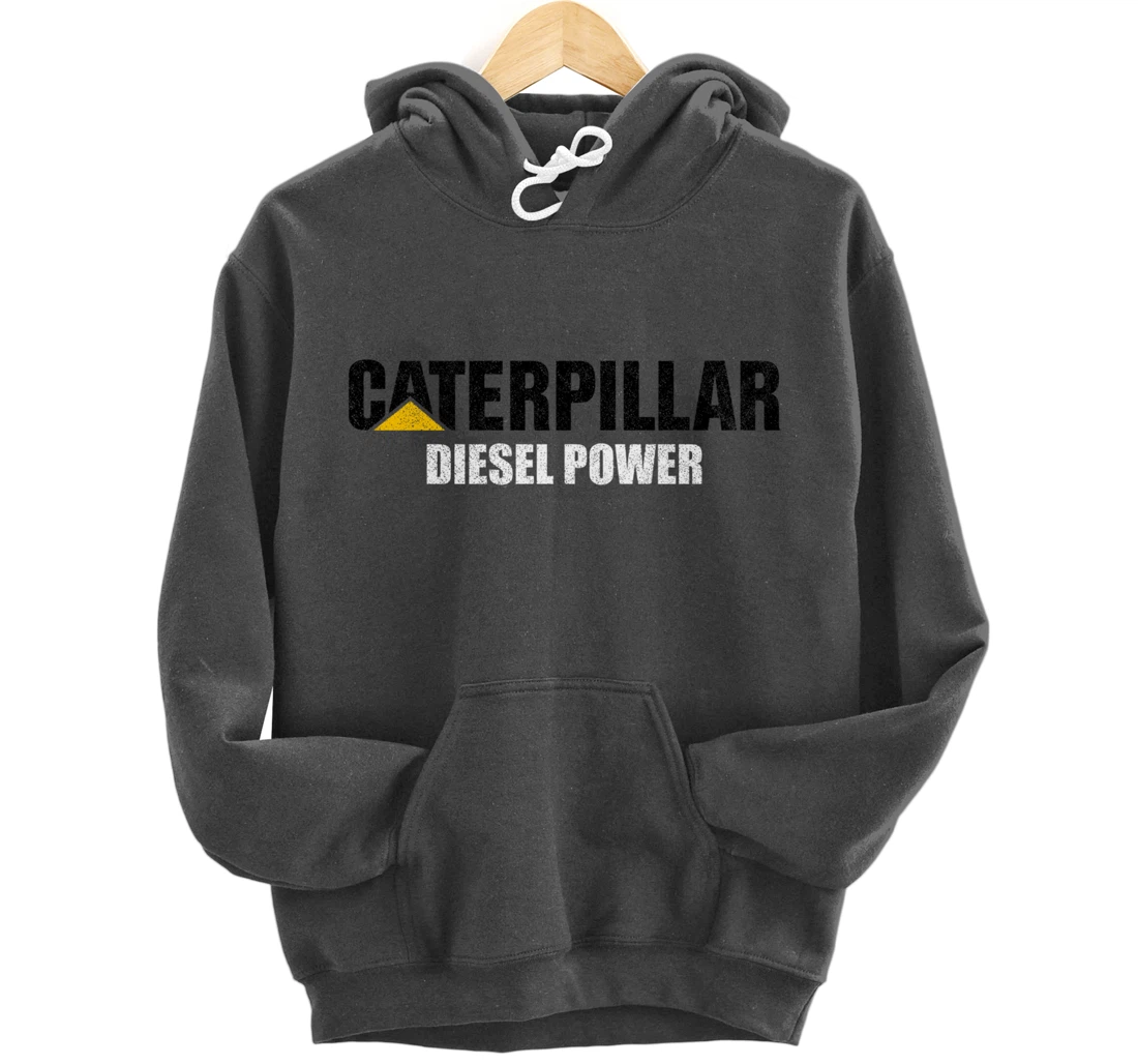 Excavator Driver Construction Machinery CAT Excavator I Love Diesel Power Pullover Hoodie