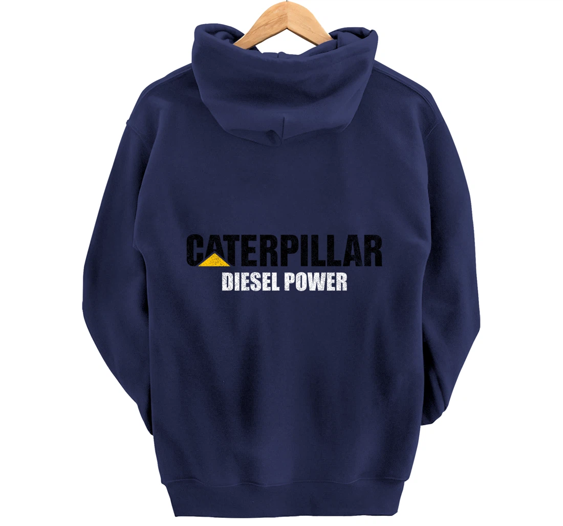 Excavator Driver Construction Machinery CAT Excavator I Love Diesel Power Pullover Hoodie