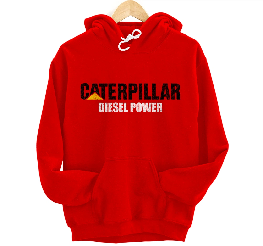 Excavator Driver Construction Machinery CAT Excavator I Love Diesel Power Pullover Hoodie