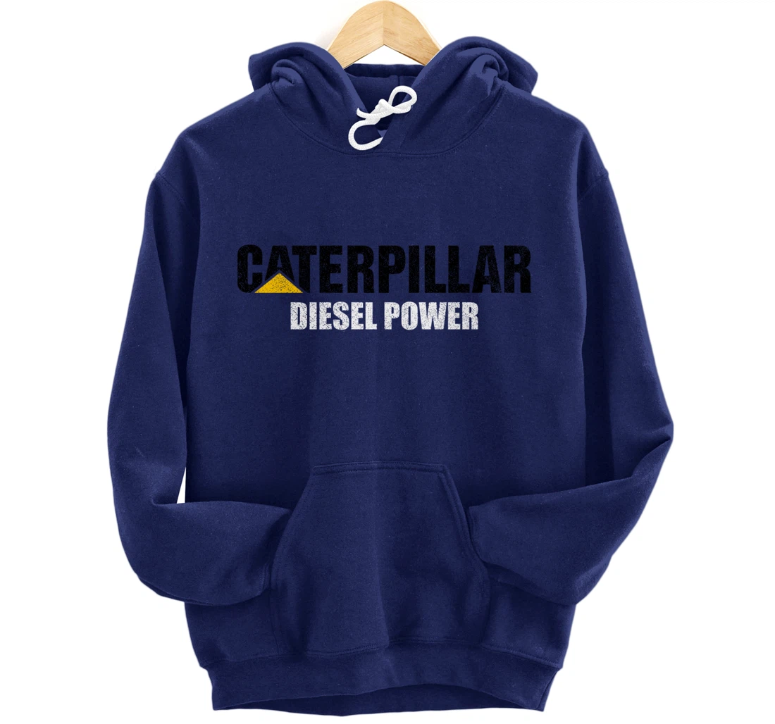 Excavator Driver Construction Machinery CAT Excavator I Love Diesel Power Pullover Hoodie