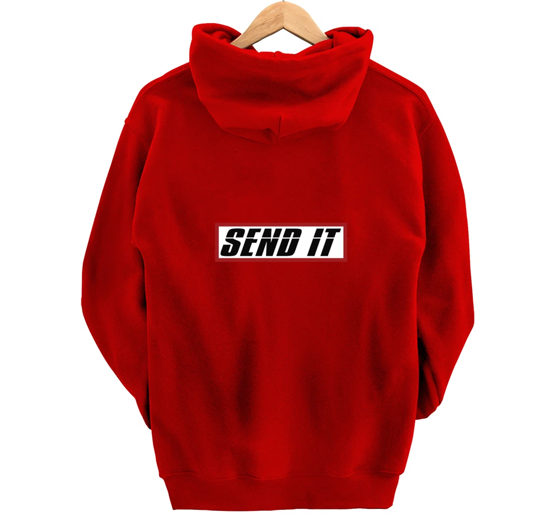 Send It Hoodie Dirt Bike BMX Offroad Gift Men Pullover Hoodie