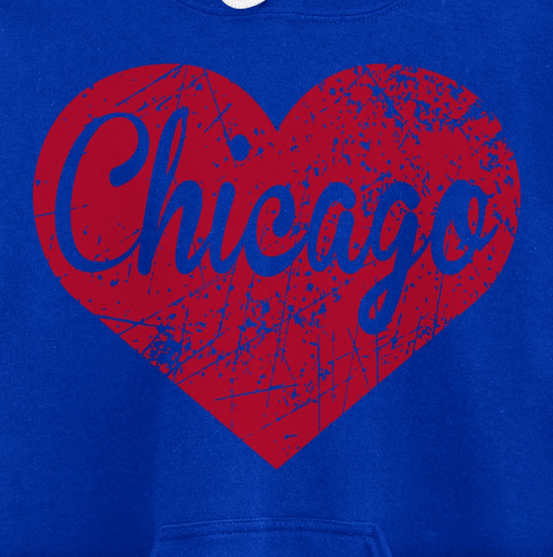 Chicago Heart Pullover Hoodie