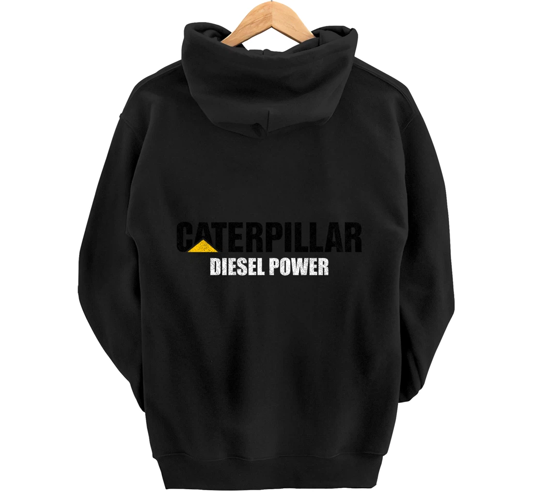 Excavator Driver Construction Machinery CAT Excavator I Love Diesel Power Pullover Hoodie