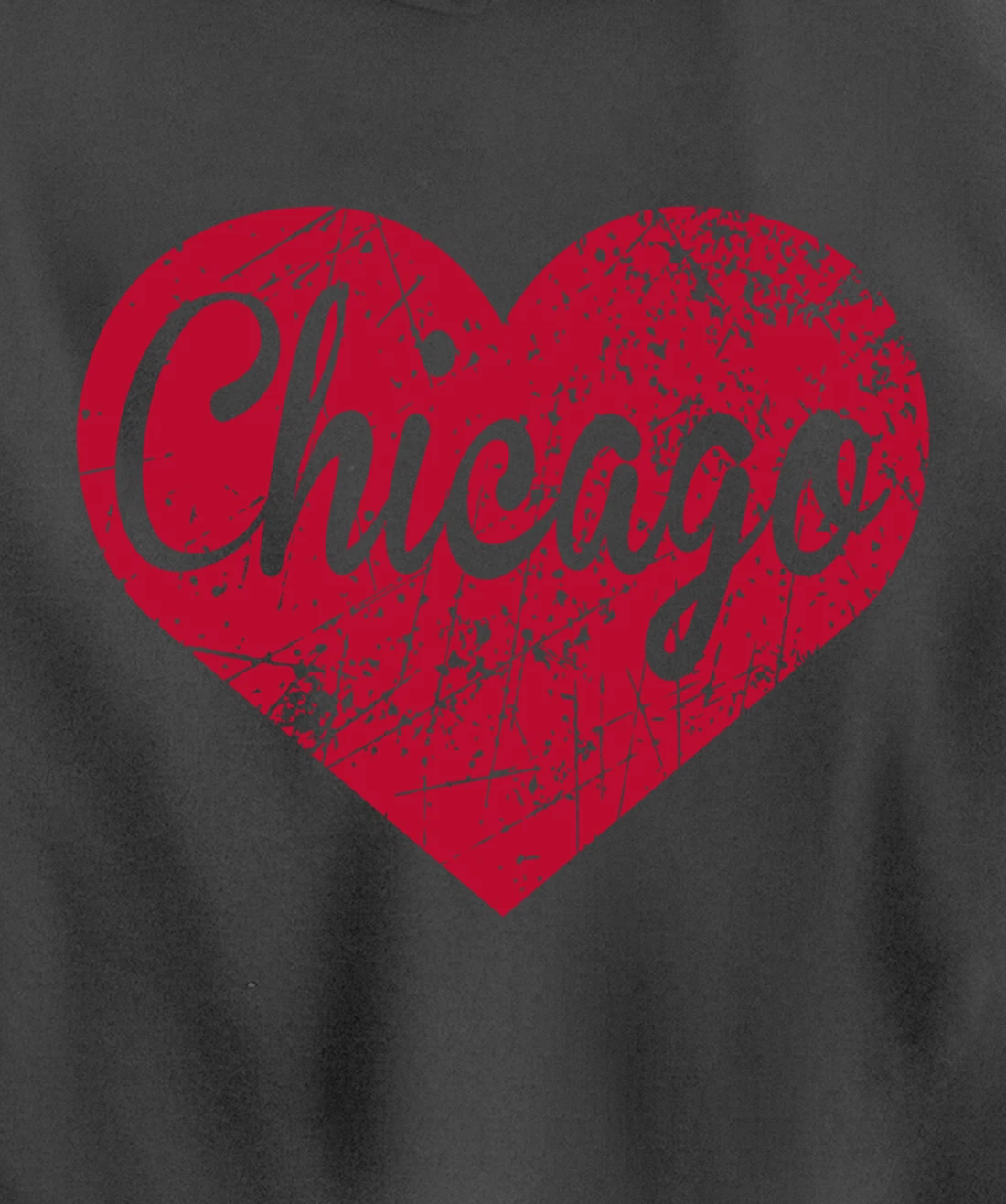 Chicago Heart Pullover Hoodie