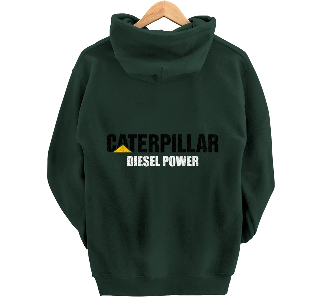 Excavator Driver Construction Machinery CAT Excavator I Love Diesel Power Pullover Hoodie
