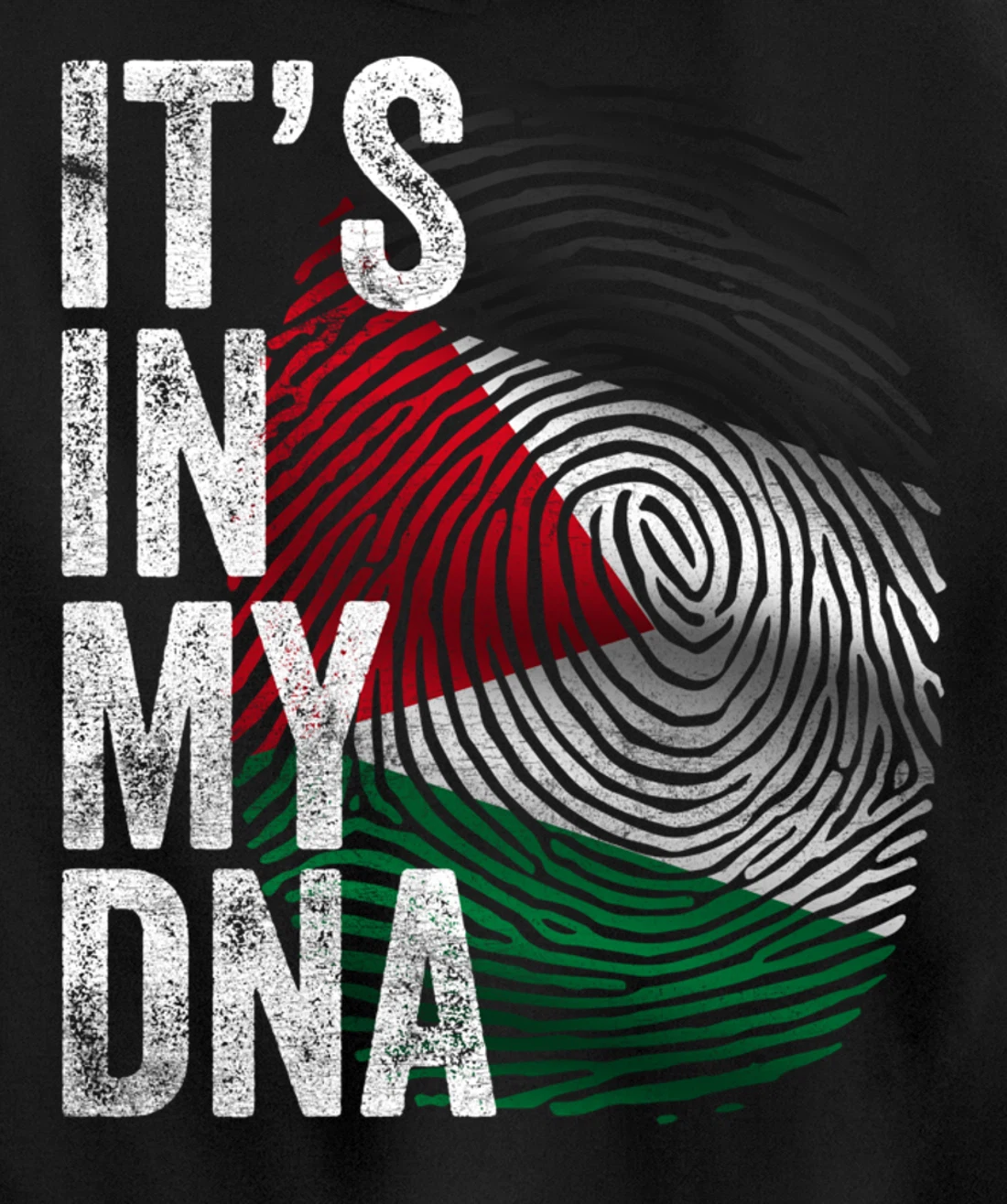 It's in my DNA Palestine Flag Palestinian Pullover Hoodie