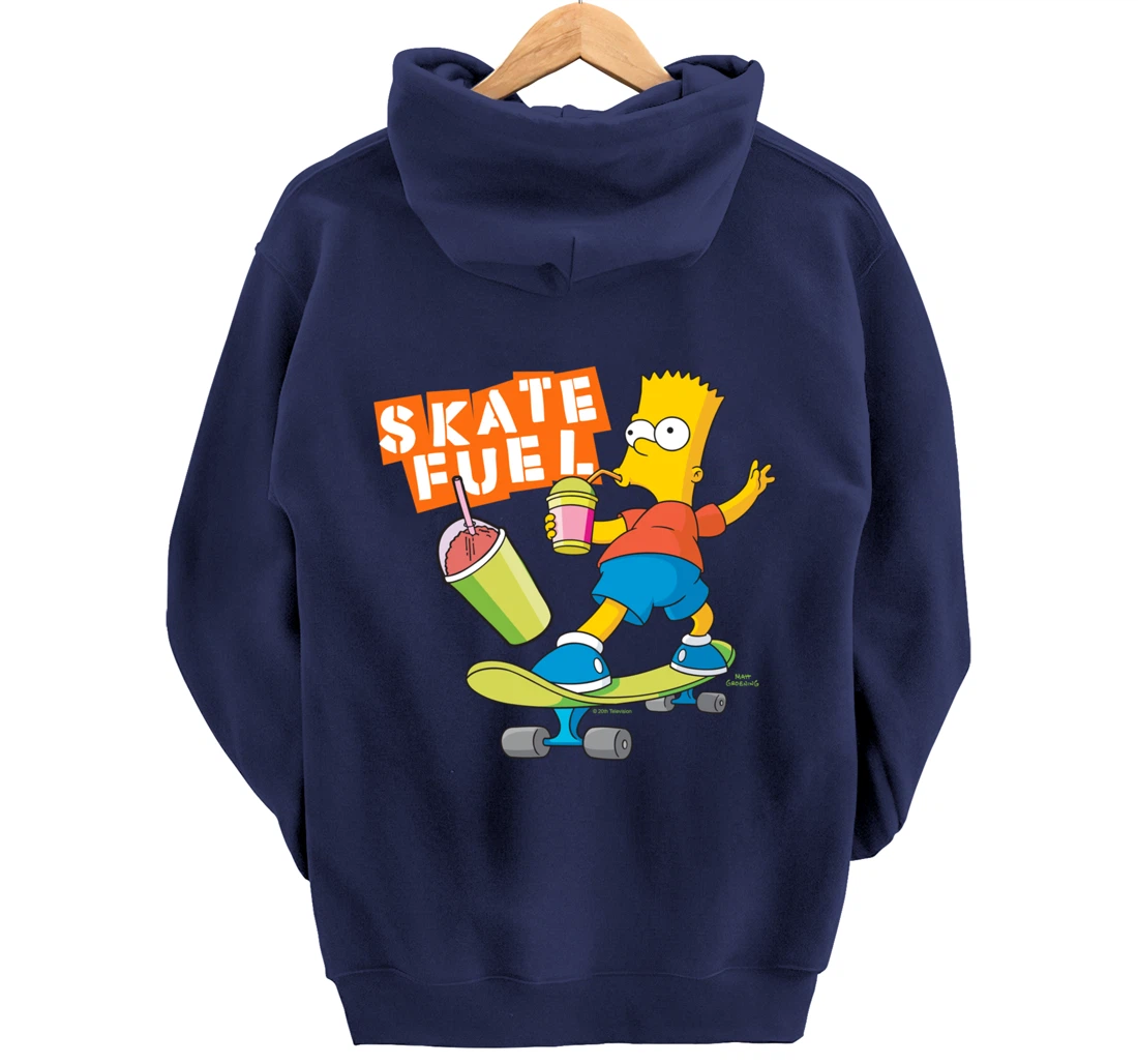 The Simpsons Bart Simpson Skate Fuel Skateboard Squishee Pullover Hoodie